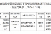 中國銀行四平分行被罰30萬元：因貸后檢查不盡職 信貸資金回流至借款人