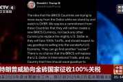 特朗普威脅向金磚國家征收100%關(guān)稅！專家：加關(guān)稅會讓很多美國企業(yè)破產(chǎn)