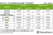 機(jī)構(gòu)：2024第三季度全球NAND閃存產(chǎn)業(yè)營(yíng)收增長(zhǎng)4.8%