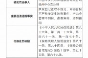 平安人壽徐州中心支公司被罰27萬元：因執(zhí)業(yè)登記管理不規(guī)范 內(nèi)部管控不嚴(yán)致使發(fā)生涉刑案件等違法違規(guī)事實(shí)