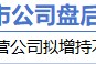 12月19日增減持匯總：浦發(fā)銀行擬增持 中國黃金等10股擬減持（表）