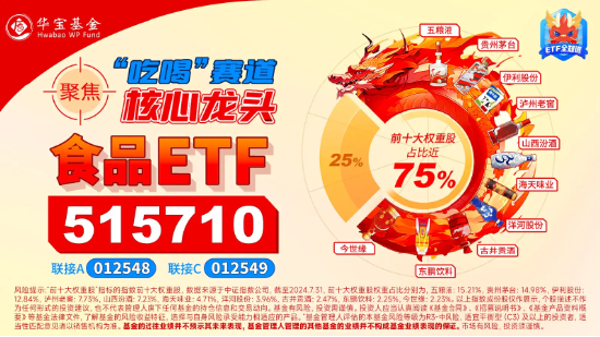 北向資金持股數(shù)據(jù)重磅公布，食品ETF（515710）權(quán)重股持股市值居前！機(jī)構(gòu)：食飲行業(yè)有望迎來持續(xù)估值修復(fù)