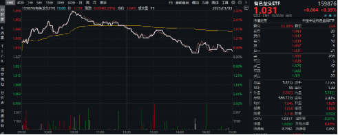 有色蓄勢(shì)高飛！有色龍頭ETF（159876）盤中逆市漲超3%！銅、金、鋁攜手上攻，北方銅業(yè)漲停封板