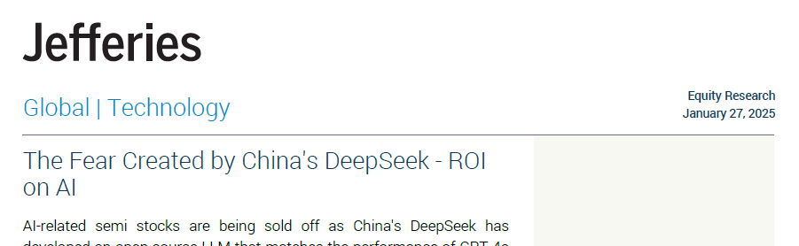 DeepSeek憑“白菜價”捅破萬億資本泡沫？英偉達承認“卓越”