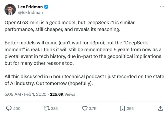 OpenAI緊急上線O3 Mini，網(wǎng)友熱評：DeepSeek R1 vs O3 Mini