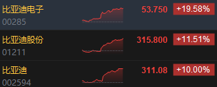 收評：港股恒指漲1.43% 科指漲2.62%比亞迪系列個(gè)股飆升
