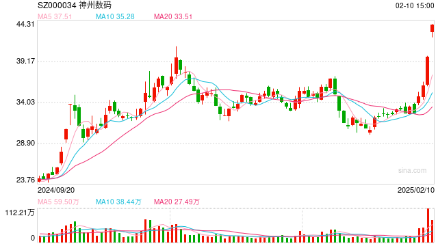 DeepSeek概念股火了！神州數(shù)碼股價暴漲，公司提示投資風險