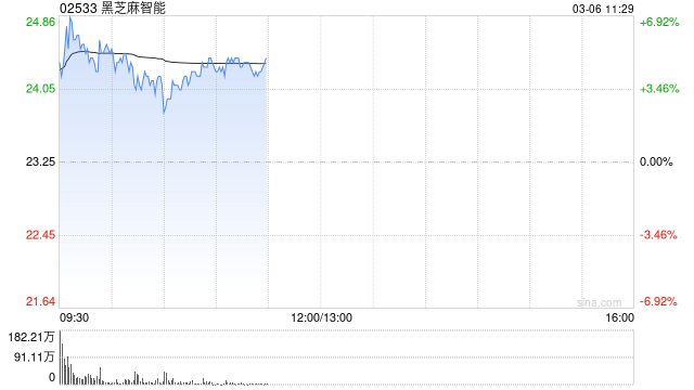 黑芝麻智能早盤高開逾6% 公司預(yù)計(jì)2024年度實(shí)現(xiàn)扭虧為盈