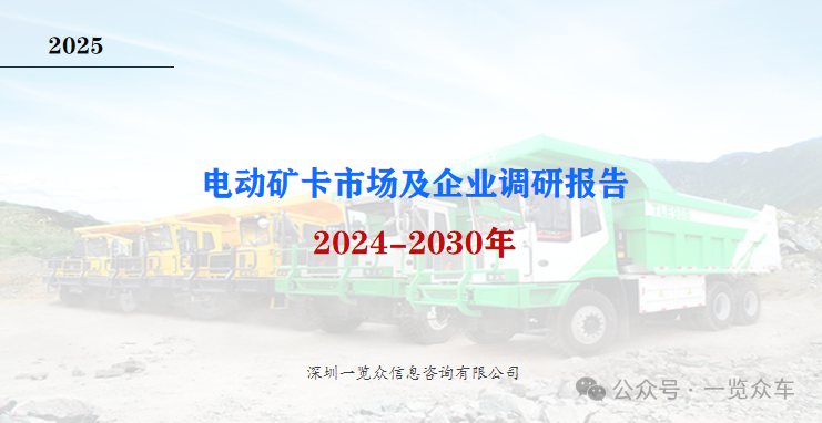 2024-2030年電動礦卡市場及企業(yè)調(diào)研報告