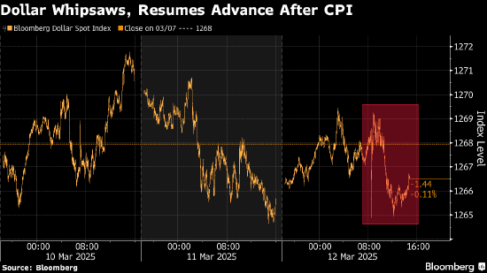 紐約匯市：美元走升 交易員在CPI低于預期和關稅之間進行權衡