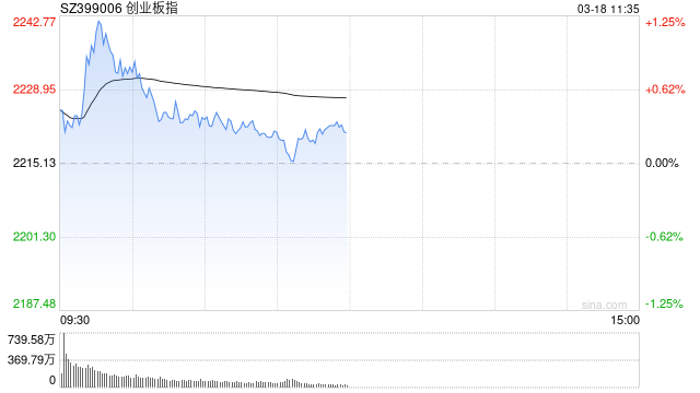 午評(píng)：創(chuàng)指半日漲0.29% 有色、超充概念盤(pán)中活躍